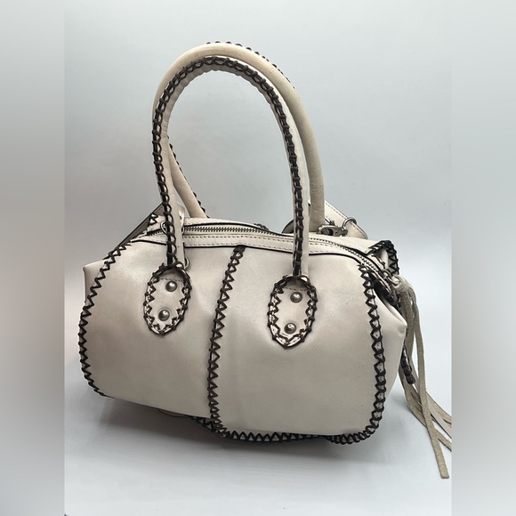 Firenze Bella Handbags - Firenze Bella leather mini satchel with crossbody strap